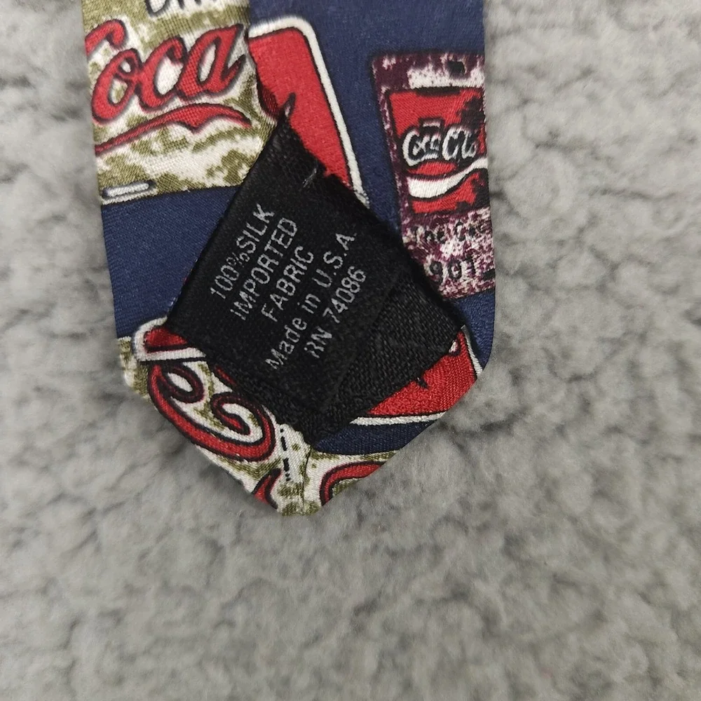 Vintage‎ Coca-Cola 100% Silk Neck Tie COKE